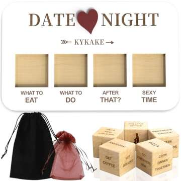 Date Night Dice, Couples Gift Ideas Decision Dice for Girlfriend Boyfriend Romantic Date Night Ideas...