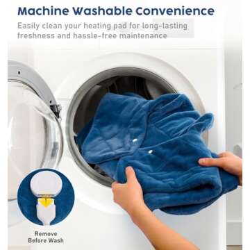 Heating Pad for Neck Shoulders and Back Pain Relief, Birthday Christmas Gifts for Women Men Mom Dad, Large Weighted Electric Neck Shoulders and Back Heat Pad, 6 Heat Settings Auto-Off, UL Certified