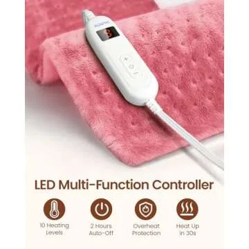 RENPHO Electric Heating Pad for Fast Pain Relief and Comfort