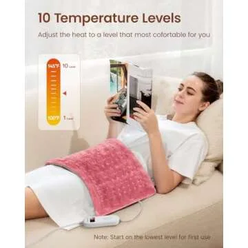 RENPHO Electric Heating Pad for Fast Pain Relief and Comfort