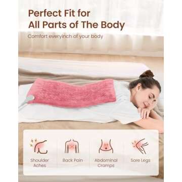 RENPHO Electric Heating Pad for Fast Pain Relief and Comfort