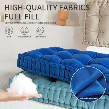 ROIPXM Custom Bench Cushion, Tufted Bench Cushions for Indoor Furniture, Window Seat Cushions Indoor...