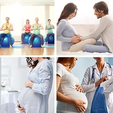 GECONLE Maternity Belt Belly Band Pregnancy Support Belt Soft & Breathable Abdominal Support Belt Relieve Back, Hip Pain, Pelvic, SPD & PGP