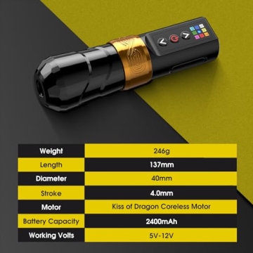 Wireless Tattoo Pen for Professionals and Beginners Tattoo Artists