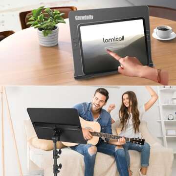 GrowDaily Adjustable Folding Music Stand - Perfect for Musicians