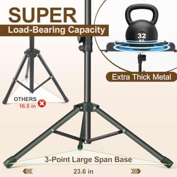 Portable Folding Music Stand for Sheet Music and More