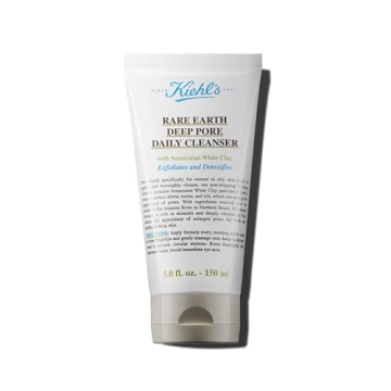 Kiehl's Rare Earth Deep Pore Cleanser - Gentle Exfoliating Face Wash for Oily Skin