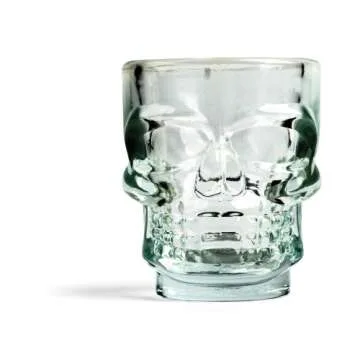 Kikkerland Skull Shot Glasses Set of 4 Unique Barware