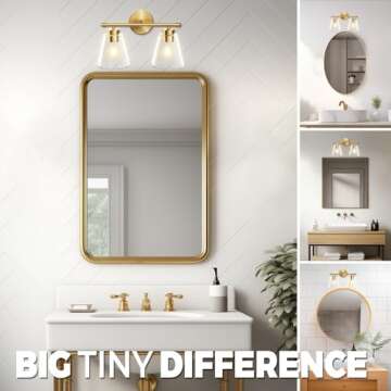 Stylish Hamilyeah Gold Bathroom Light Fixture