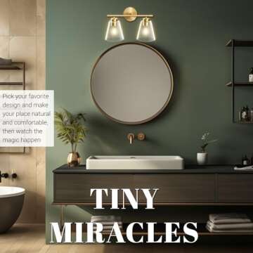 Stylish Hamilyeah Gold Bathroom Light Fixture