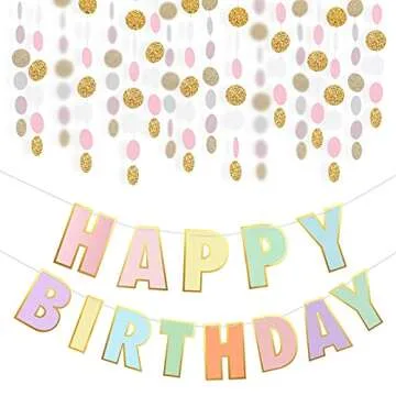 Stylish Pre-Strung Happy Birthday Decorations for All Ages