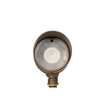 VOLT 12V Color Changing RGBW Integrated LED Brass Spotlight (Bronze) with Remote Control for Low Vol...