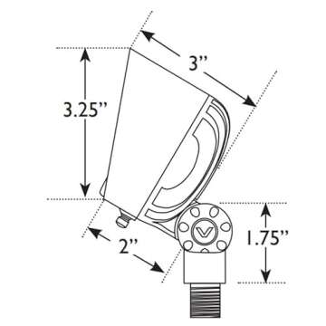 VOLT Color Changing RGBW LED Brass Spotlight with Remote