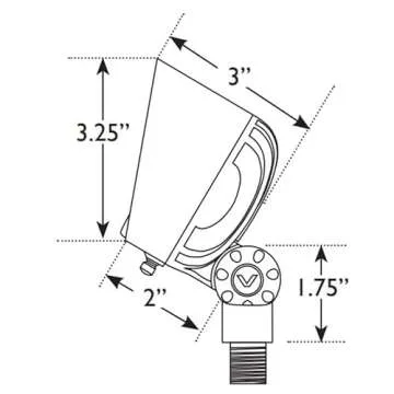 VOLT Color Changing RGBW LED Brass Spotlight with Remote