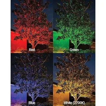 VOLT Color Changing RGBW LED Brass Spotlight with Remote