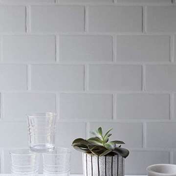 Bessie Bakes White Subway Tile Photography Backdrop 2x3 ft