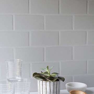 Bessie Bakes White Subway Tile Photography Backdrop 2x3 ft