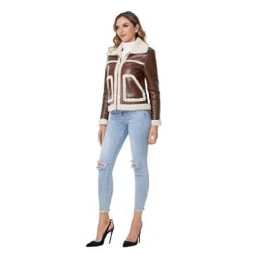 Stylish DIASHINY Faux Fur Lined Winter Jacket for Women