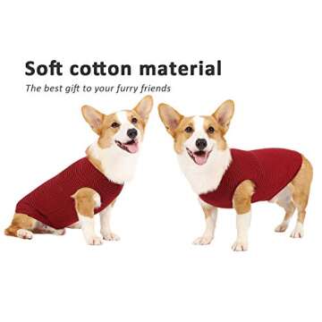 WEONE Dog Summer T-Shirts Striped Cotton Vest for Boys & Girls