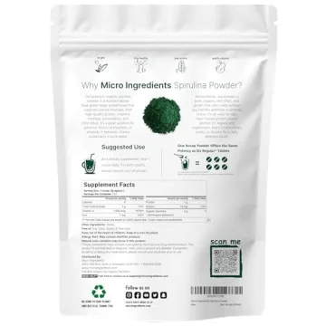 Organic Spirulina Powder for Nutritional Boost 16 Ounces