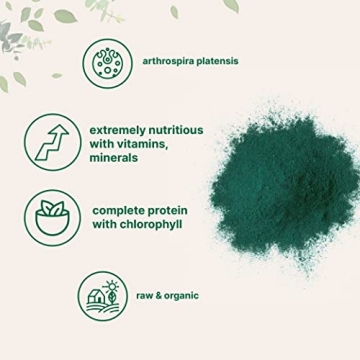 Organic Spirulina Powder for Nutritional Boost 16 Ounces