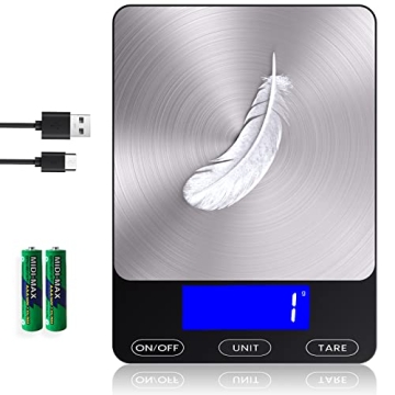 Food Scale 33lb - Precision Digital Kitchen Scale for Cooking