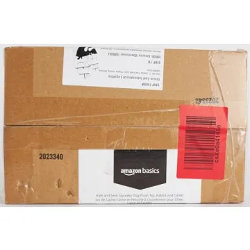 Amazon Basics 5 Pack Squeaky Plush Dog Toy Set