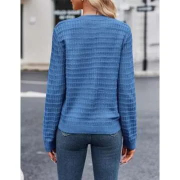 Zeagoo Women's 2025 Stylish Knitted Cardigan Sweater