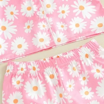 Buy Kids Baby Girls Silk Pajamas Set High Quality Floral Design