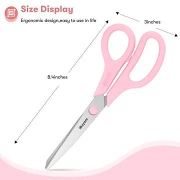 Buy iBayam 8" All Purpose Scissors 3-Pack for Crafting