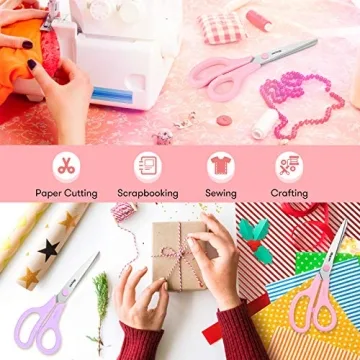 Buy iBayam 8" All Purpose Scissors 3-Pack for Crafting