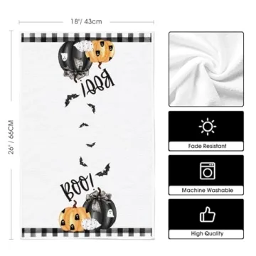 Cute Halloween Kitchen Towels Set of 4 by Artoid Mode