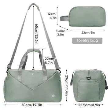 Ceneda 20" Gym Duffel Bag with Wet Pocket for Women