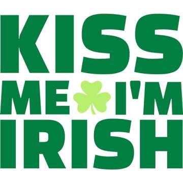 CafePress Kiss Me I'm Irish Shamrock Mini Button - 1 Inch