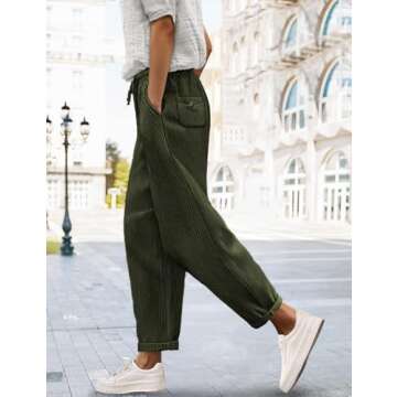 YESNO Corduroy Casual Pants - Stylish & Comfortable Pants