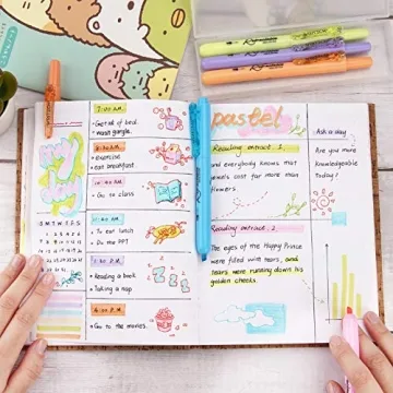 Colorful WRITECH Retractable Highlighters - No Bleed & Easy Use