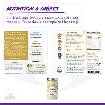 Imlak’esh Sacha Inchi Protein - Organic Vegan Protein Powder