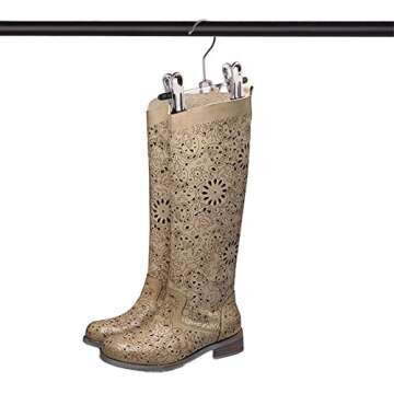 Aligle Adjustable Stainless Steel Shoe Rack Pants Folder Multi-Functional Portable Travel Laundry Wa...