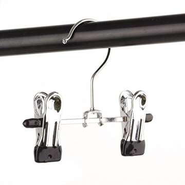 Aligle Adjustable Stainless Steel Shoe Rack Pants Folder Multi-Functional Portable Travel Laundry Washing Machine Rack Hooks Socks Clip Boot Hanger Set of 6 (6)