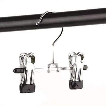 Aligle Adjustable Stainless Steel Shoe Rack Pants Folder Multi-Functional Portable Travel Laundry Washing Machine Rack Hooks Socks Clip Boot Hanger Set of 6 (6)