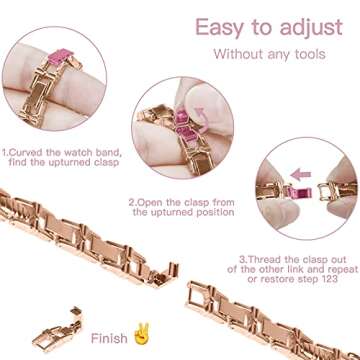 wipalor Butterfly Band for Bling Apple Watch Bands 42mm 41mm 40mm 38mm for Women, Metal Dressy iWatc...