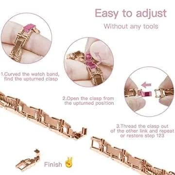 wipalor Butterfly Band for Bling Apple Watch Bands 42mm 41mm 40mm 38mm for Women, Metal Dressy iWatc...