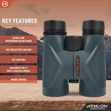 Athlon Optics 10x42 Midas UHD Binoculars for All