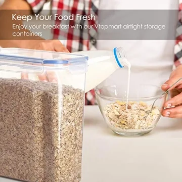 Vtopmart Airtight Cereal Storage Containers 4 Piece Set