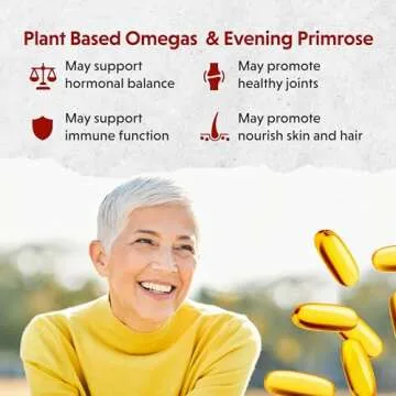 Barlean's Essential Woman Capsules, Hormonal Balance Supplement for Women, Flaxseed, Evening Primrose Oil and Soy Isoflavones, Omega 3 6 9 and GLA, 120 Count