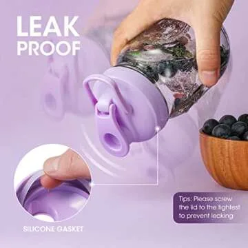 AIEVE Mason Jar Lids with Flip Top for Convenient Pouring