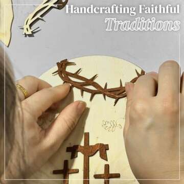 He Is Risen Wooden Decor for Easter Celebrations