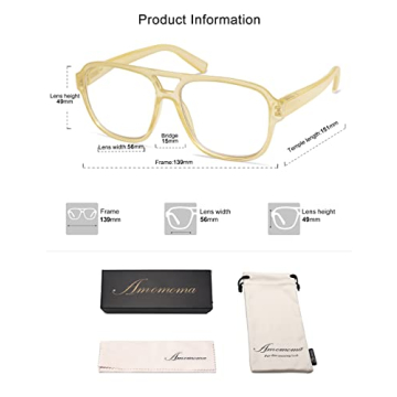 AMOMOMA Aviator Spring Hinge Reading Glasses 3 Pack