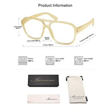 AMOMOMA Aviator Spring Hinge Reading Glasses 3 Pack
