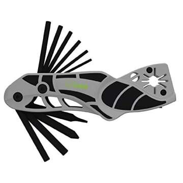 HME Compact Lightweight Hunting Pocket Multi-Functional 14-in-1 Handheld Archery Multi Tool - Wrench...